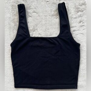 ❌SOLD❌ ASOS Basic Black Cropped Square Neck Tanktop